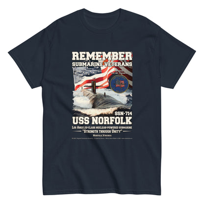 USS NORFOLK SSN-714 Submarine Veterans Day T-shirt, Comancha,