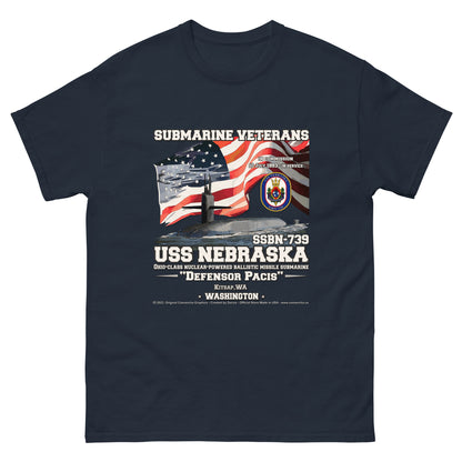 USS NEBRASKA SSBN-739 Submarine t-shirt