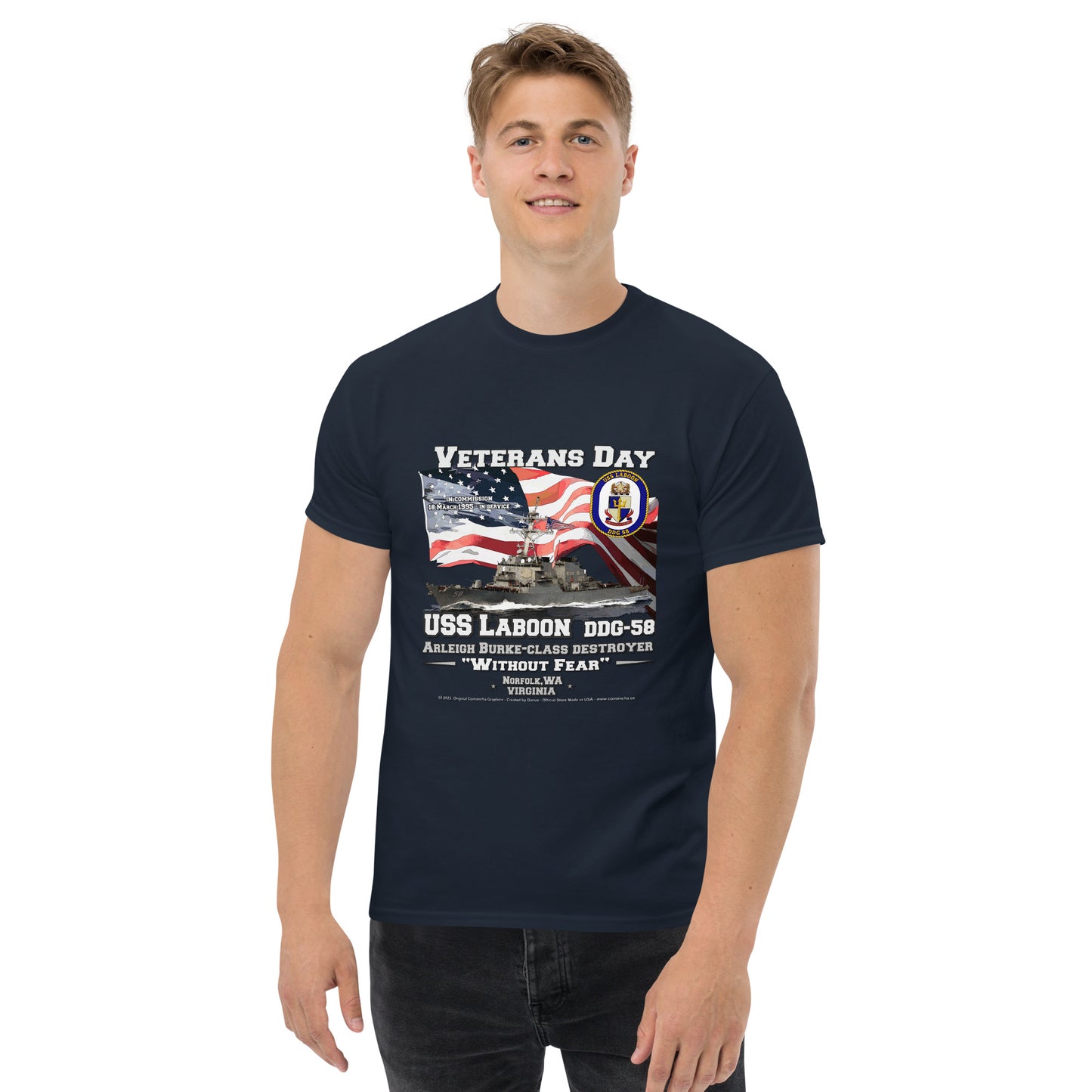 USS LABOON DDG-58 Destroyer T-Shirt