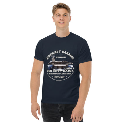 USS KITTY HAWK CVA-63 Aircraft Carrier Veterans T-Shirt