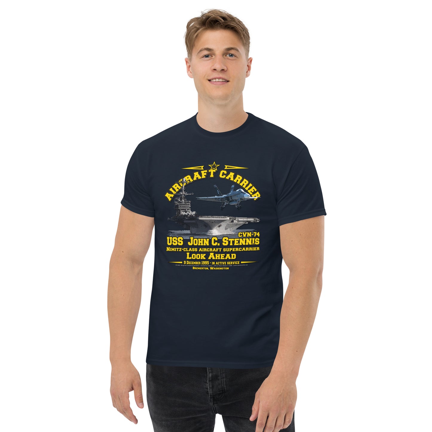 USS JOHN STENNIS CVN-74 Tee,  Aircraft Carrier Veterans T-Shirt, Comancha US Navy T-shirt,USS JOHN STENNIS CVN-74 Aircraft Carrier T-Shirt, Comancha Navy T-shirt,
