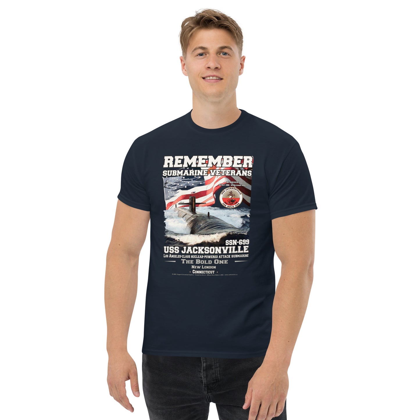 USS JACKSONVILLE SSN-699 Submarine T-Shirt