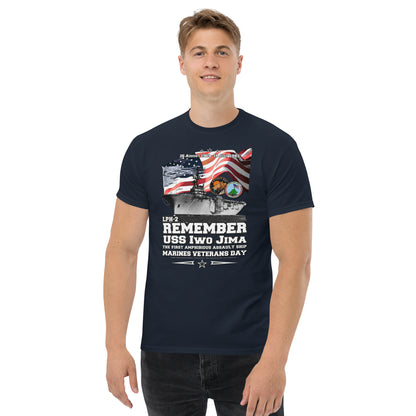 USS IWO JIMA LPH-2 T-shirt, US Navy Tshirt, US Navy veterans t-shirt, Amphibious Assault Ship Veterans t-shirt, Comancha.us T-shirt Store, USS IWO JIMA LPH-2 Amphibious Assault Ship Veterans Classic t-shirt,