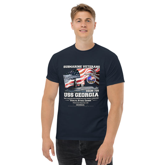 USS GEORGIA tee, USS GEORGIA veterans tee,USS GEORGIA SSGN-729 Submarine Veterans Classic Tee, Submarine veterans Tee, comancha store,