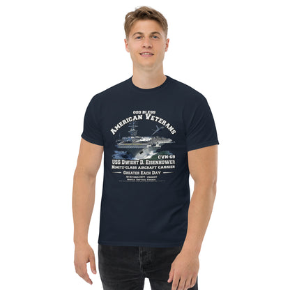 USS DWIGHT EISENHOWER CVN-69 Aircraft Carrier T-shirt