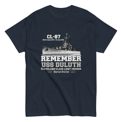 USS DULUTH CL-87 tee, Light Cruiser Classic T-shirt,