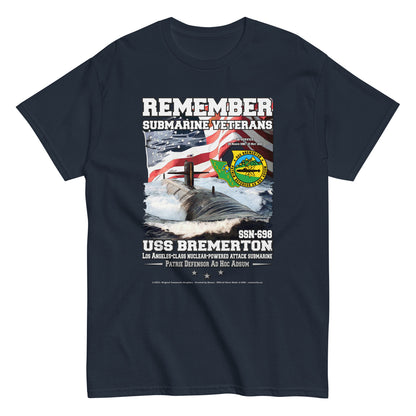 USS BREMERTON t-shirt,USS BREMERTON SNN-698 t-shirt, Submarine Veterans t-shirt, Comancha veterans t-shirt, T-shirt Store,