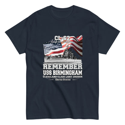 USS BIRMINGHAM t-shirt,USS BIRMINGHAM CL-62 t-shirt, Veterans Light Cruiser Ship T-shirt, Navy T-shirts,