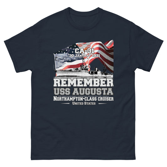 USS AUGUSTA veterans t-shirt,USS AUGUSTA CA-31 t-shirt, Heavy Cruiser Veterans T-shirt, USS AUGUSTA VETERANS TEE, comancha t-shirt, us navy t-shirt,