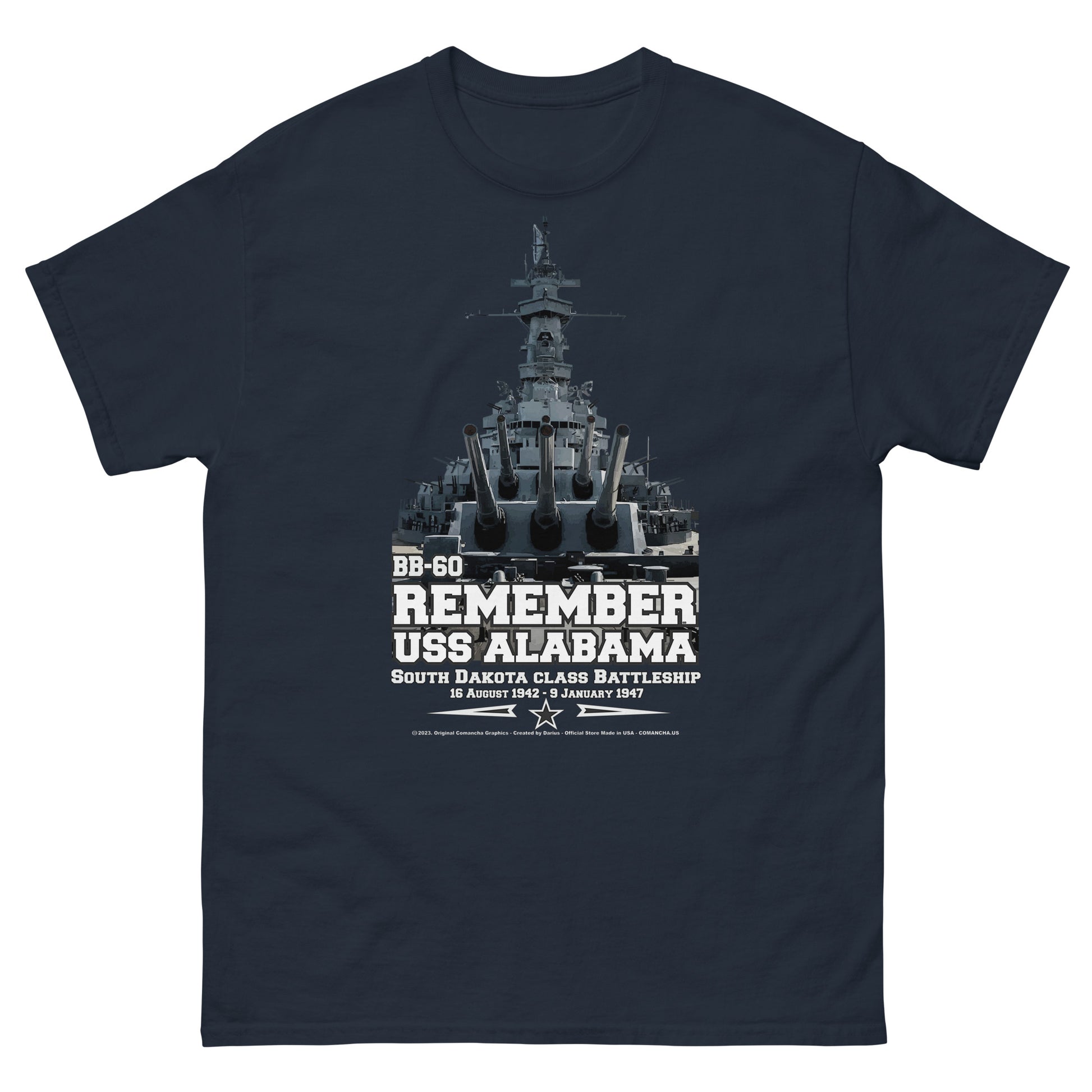 USS ALABAMA beterans t-shirt, US Navy t-shirt, Navy Veterans t-shirt,USS ALABAMA BB-60 Battleship Veterans T-shirt, USS ALABAMA BB-60 T-SHIRT, Comancha T-shirt,