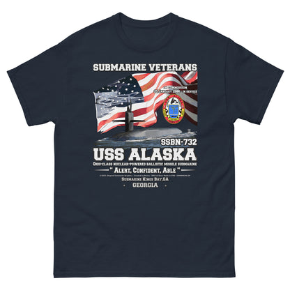 USS ALASKA veterans t-shirt,USS ALASKA SSBN-732 t-shirt, US Navy T-shirt, US Submarine veterans T-shirt, Submarine Veterans T-shirt, USS ALASKA T-shirt,