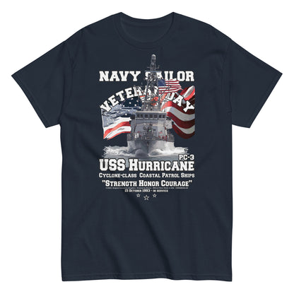 USS HURRICANE PC-3 t-shirt, USS HURRICANE PC-3 veterans tee, Patrol Ship Veterans tee,USS HURRICANE PC-3 Patrol Ship Veterans T-shirt, US Patrol Ship Tees, Comancha T-shirt,