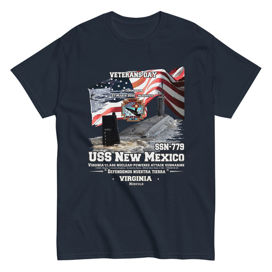 USS NEW MEXICO tee, USS NEW MEXICO t-shirt,USS NEW MEXICO SSN-779 US Navy Submarine T-shirt, Comancha Navy T-shirt,