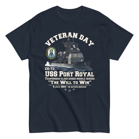 USS PORT ROYAL CG-73 t-shirt, USS PORT ROYAL veterans tee, US Navy Missile Cruiser T-shirt, USS PORT ROYAL Cruiser T-shirt,Comancha graphics tee,