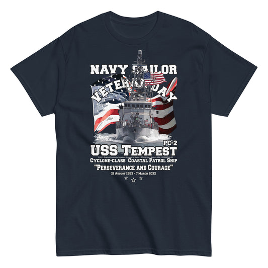 USS TEMPEST t-shirt,US Navy t-shirt, US Navy Patrol Ship T-shirt, USS TEMPEST PC-2 T-shirt,Comancha,