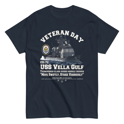 USS VELLA GULF tee, Navy Tees, US Navy Veterans Tee, US Navy Cruiser Veterans T-shirt, USS VELLA GULF CG-72 T-shirt,comancha graphics, tees,