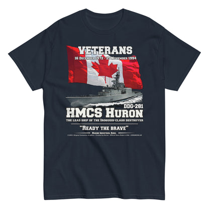 HMCS HURON  tee, HMCS HURON DDG-281 tee, Canadian Destroyer Veterans T-shirt, HMCS HURON DDG-281 T-shirt,comancha.us,