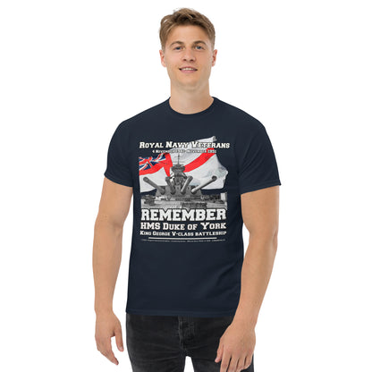 HMS DUKE OF YORK t-shirt, HMS DUKE OF YORK veterans tee,HMS DUKE OF YORK Royal Navy Battleship T-Shirt, HMS DUKE OF YORK T-Shirt, Comancha tees,