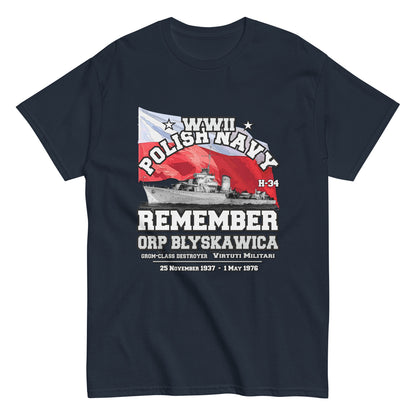 ORP BLYSKAWICA t-shirt, ORP BLYSKAWICA niszczyciel t-shirt,ORP BLYSKAWICA Polska Marynarka Wojenna T-Shirt, ORP BLYSKAWICA T-Shirt, comancha tee,