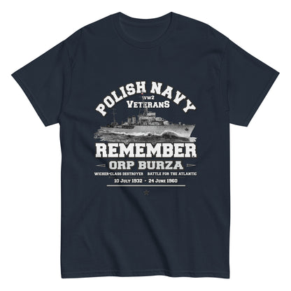 ORP BURZA Destroyer tee,ORP BURZA tee, Polska Marynarka Wojenna t-shirt, ORP BURZA Polish Navy t-shirt,