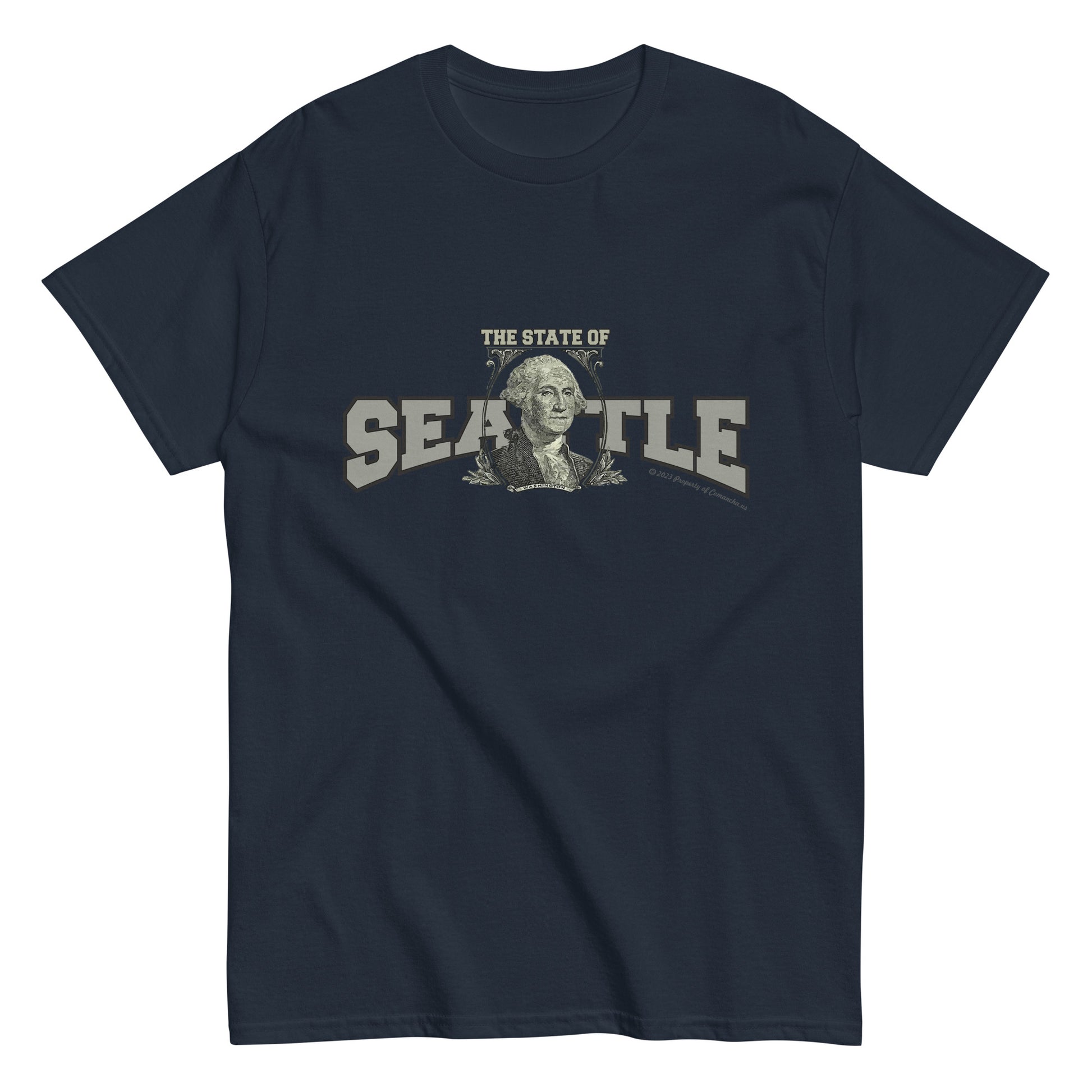 Seattle t-shirt, Washington State T-shirt, comancha graphics,