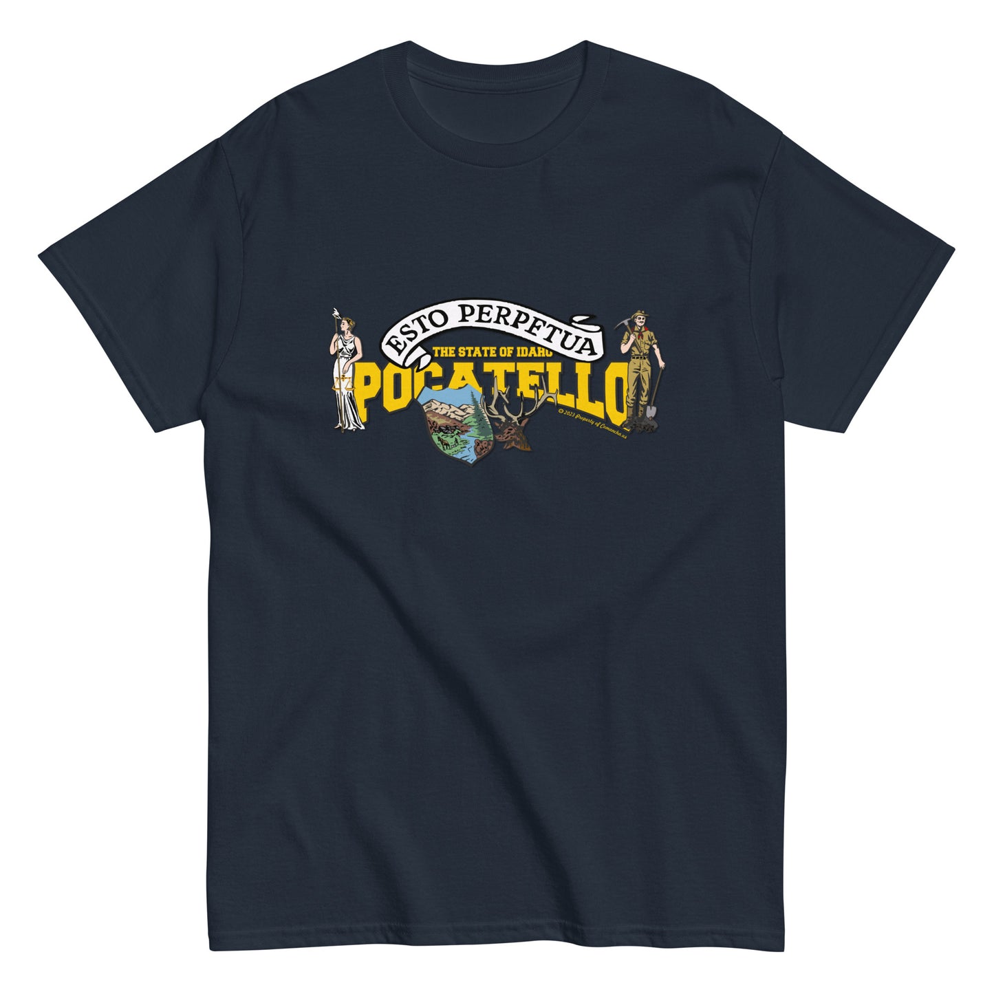 Pocatello t-shirt, Idaho State T-shirt, Comancha Graphics,