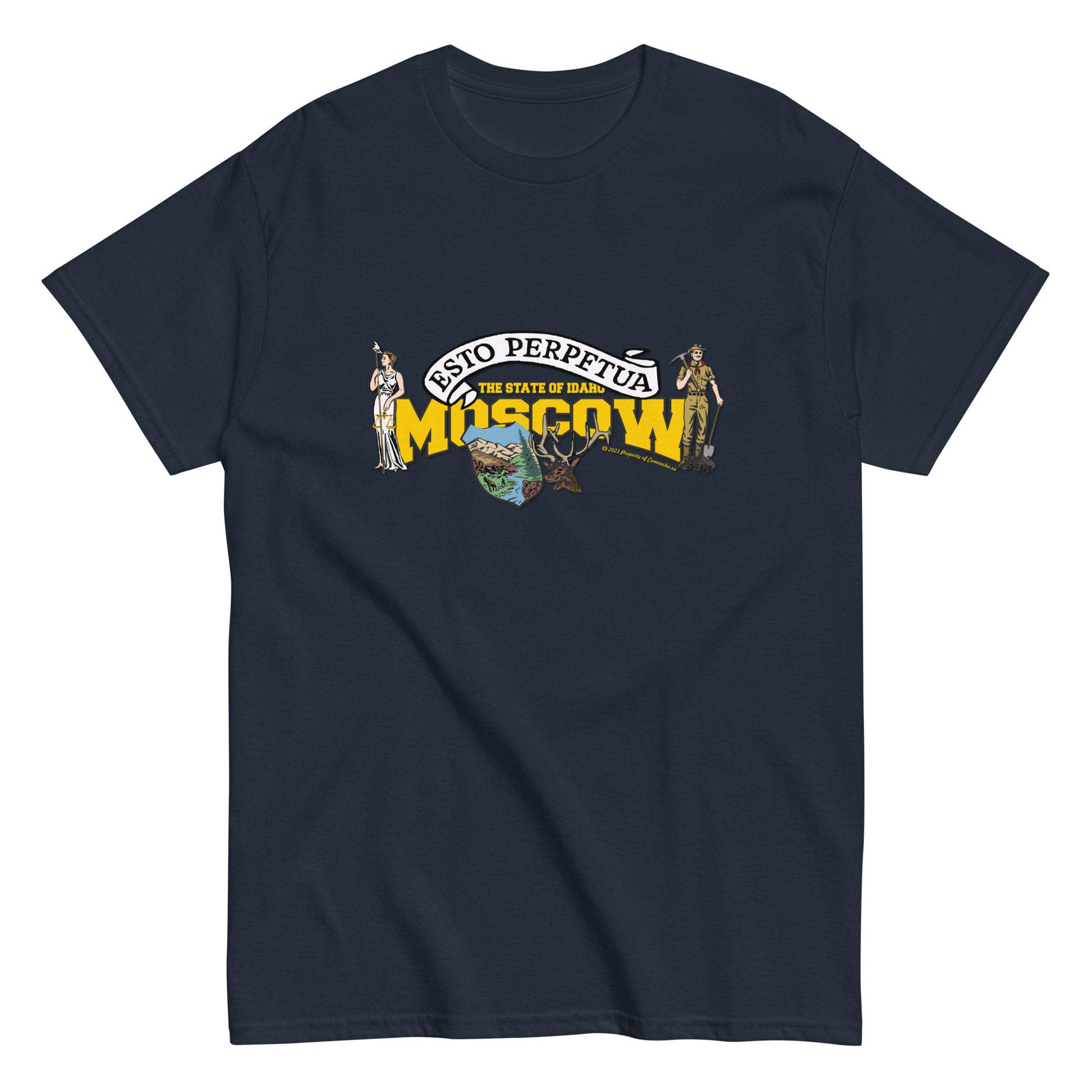 Moscow t-shirt, Idaho State T-shirt, Comancha Graphics,