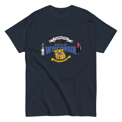 Wisconsin t-shirt,Wisconsin State T-Shirt, Comancha Graphics,