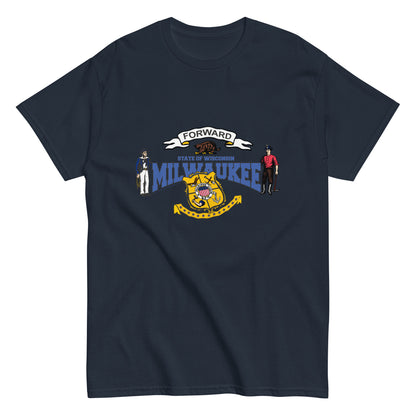 Milwaukee wisconsin t-shirt,Milwaukee tee, Wisconsin State T-Shirt, Comancha Graphics,