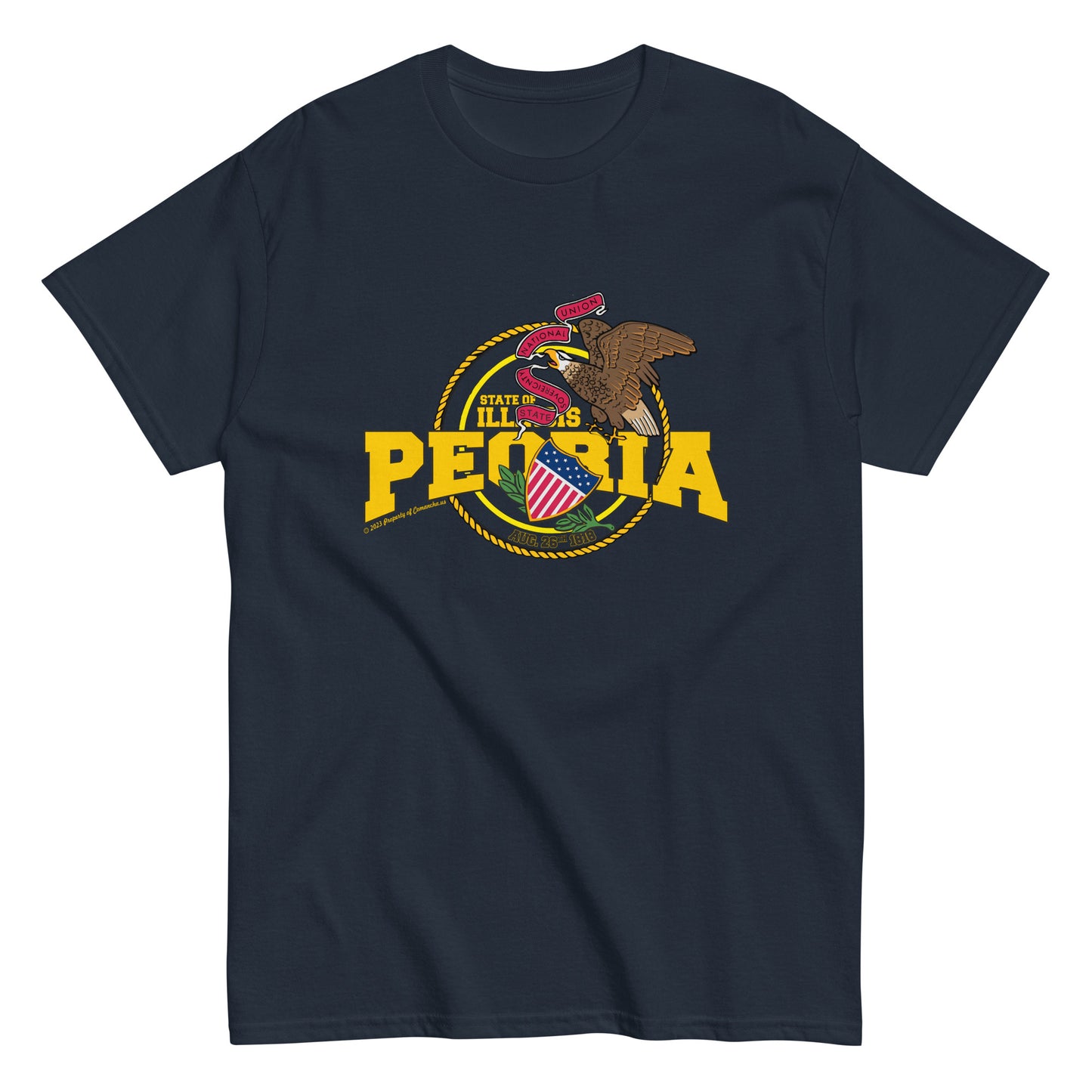 Peoria t-shirt, Illinois T-Shirt, Comancha Graphics,