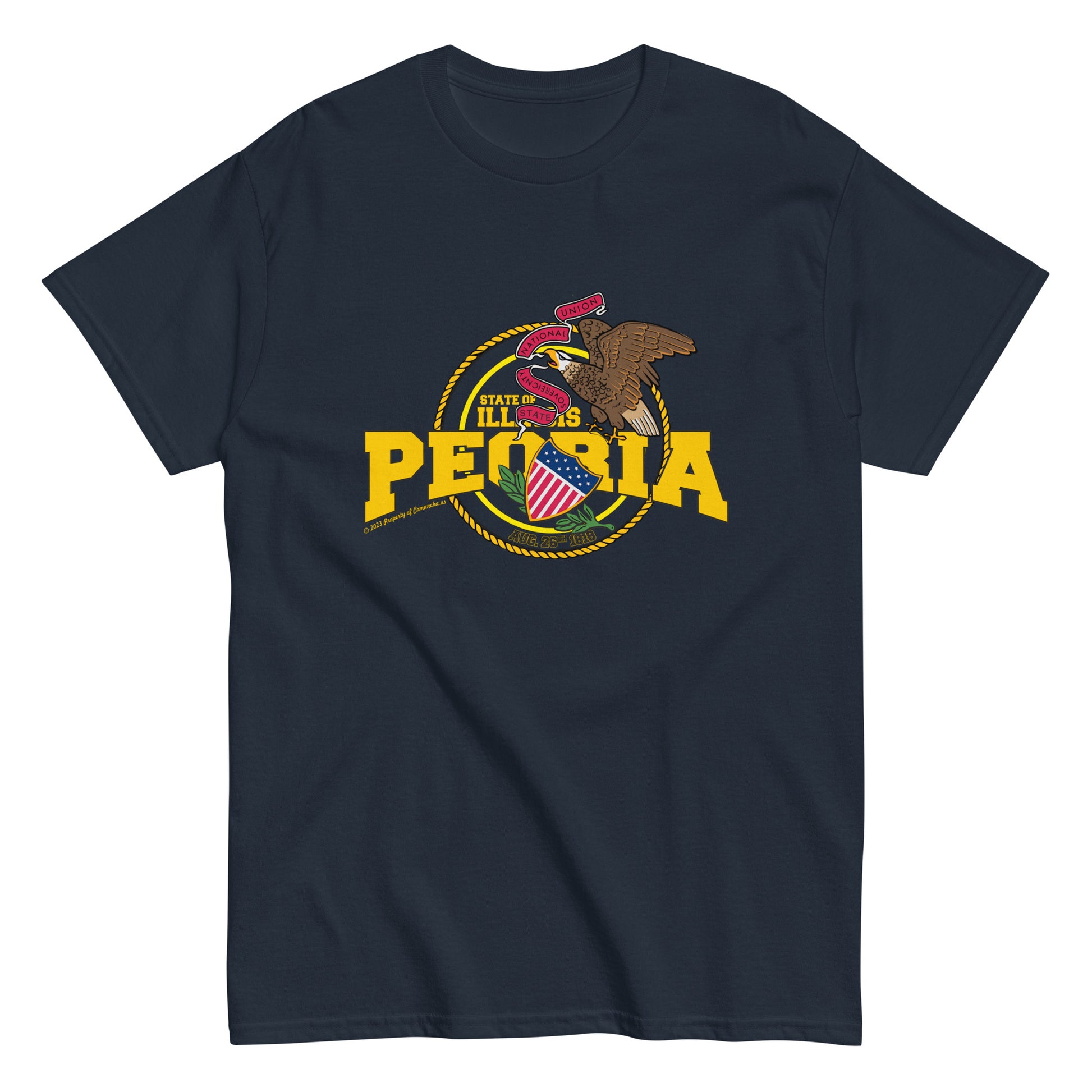 Peoria t-shirt, Illinois T-Shirt, Comancha Graphics,