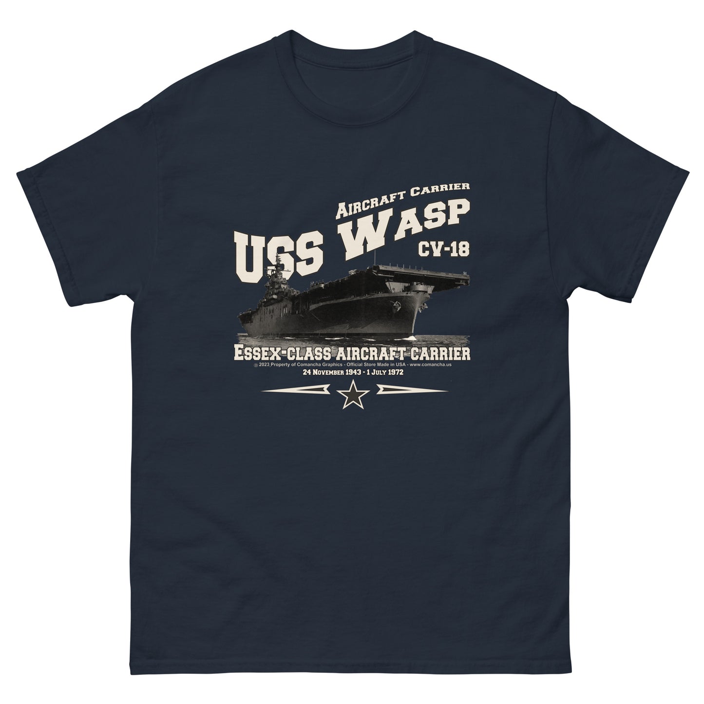 USS WASP t-shirt, US Navy tee,USS WASP CV-18 t-shirt,aircraft carrier veterans tee,