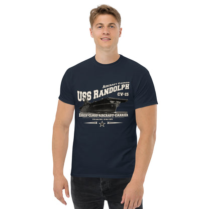 USS RANDOLH tee,USS RANDOLH CV-15 tee, US Navy tee,aircraft carrier veterans T-shirt, Property Comancha Graphics,