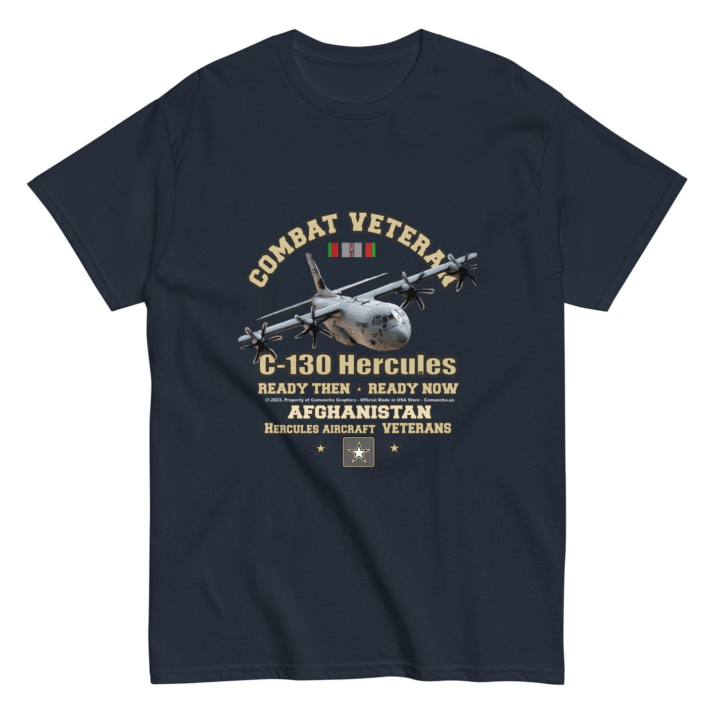 C-130 HERCULES t-shirt,Afghanistan veterans T-shirt, US Army tee,comancha graphics,