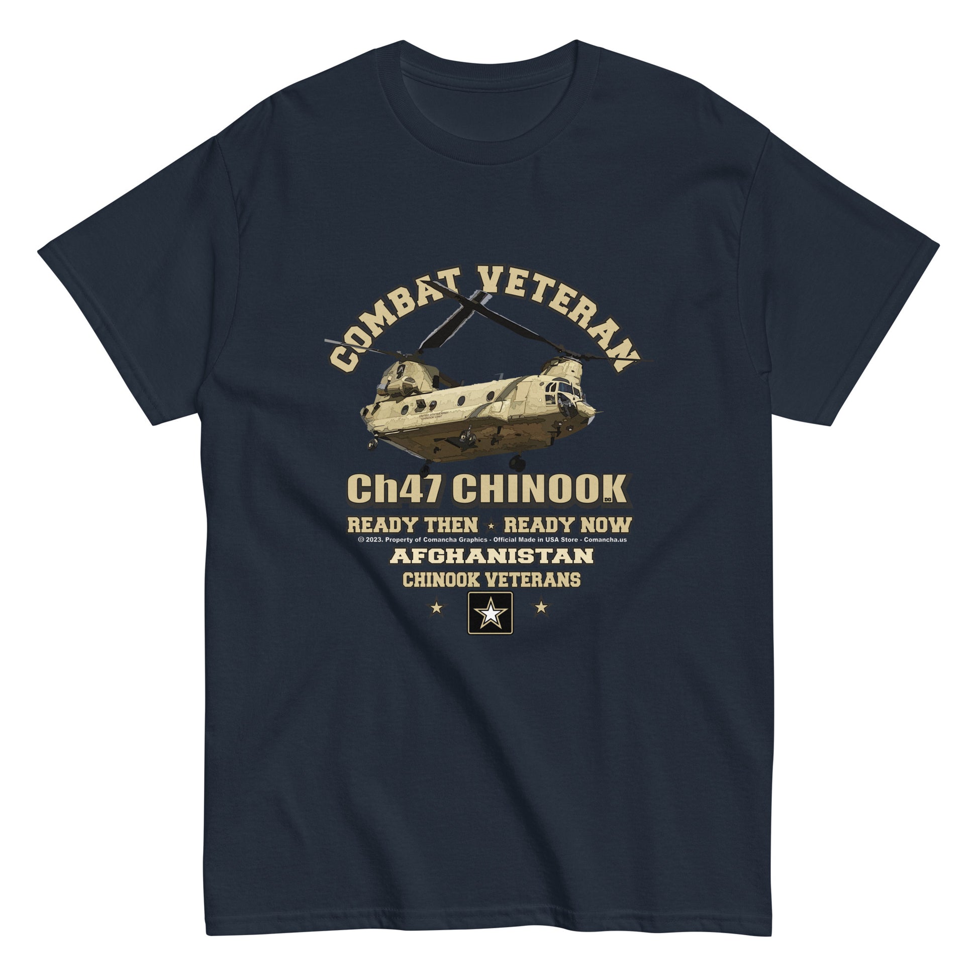 CH-47 CHINOOK t-shirt, Afghanistan veterans T-shirt, US Army tee,Comancha Graphics,