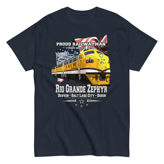 RIO GRANDE ZEPHYR t-shirt, RIO GRANDE ZEPHYR ,Proud Railwayman T-shirt,comancha t-shirt,