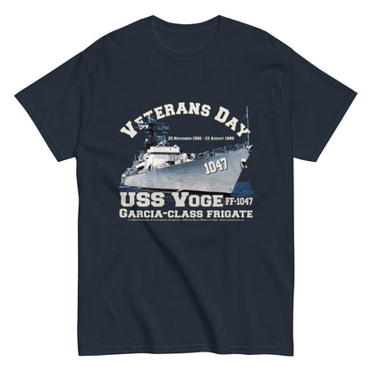 USS VOGE FF-1047 Frigate T-shirt