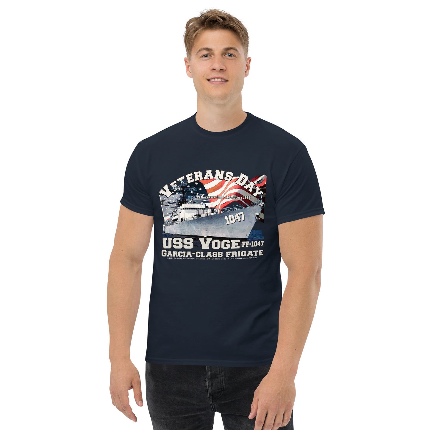 USS VOGE FF-1047 Frigate T-shirt