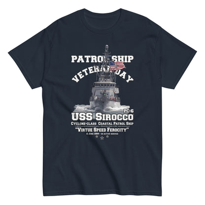 USS SIROCCO PC-6 T-shirt,USS SIROCCO t-shirt, Patrol boat t-shirt,comancha t-shirt, US Navy tee,Navy tee,