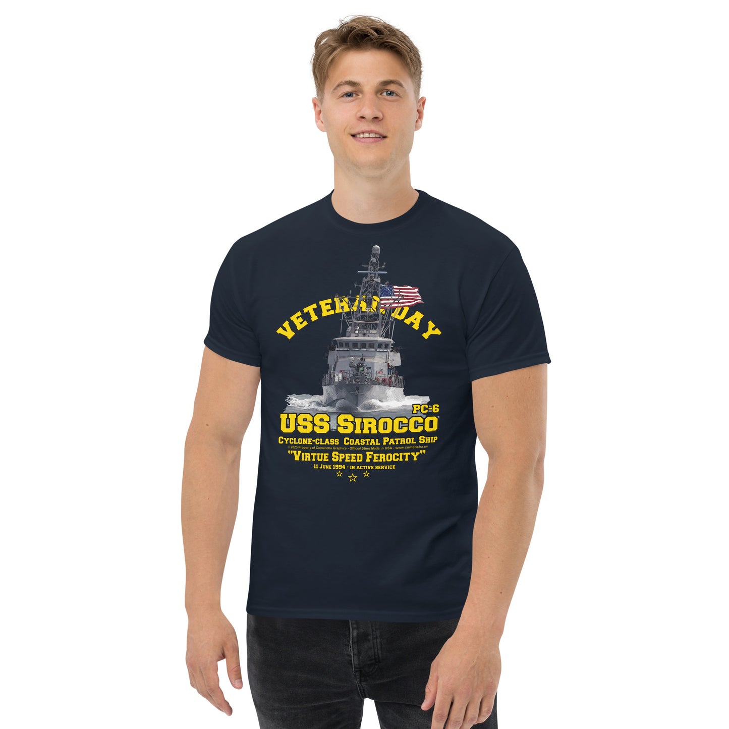 USS SIROCCO PC-6 T-shirt,USS SIROCCO t-shirt, Patrol boat t-shirt,comancha t-shirt, US Navy tee,Navy tee,