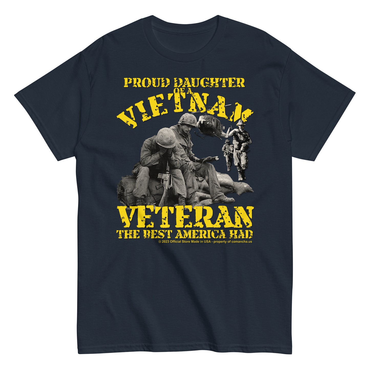 Proud Daughter of a Vietnam Veteran T-shirt, Vietnam veterans t-shirt, Vietnam war tee, us army veterans tee,Armay veterans t-shirt,comancha graphics,