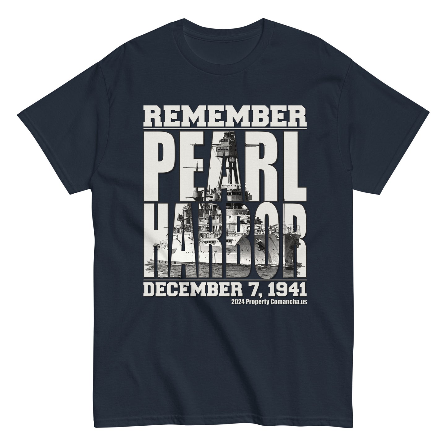 REMEMBER PEARL HARBOR T-shirt, Pearl Harbor Tee, uss Arizona tee, Comancha Graphics,