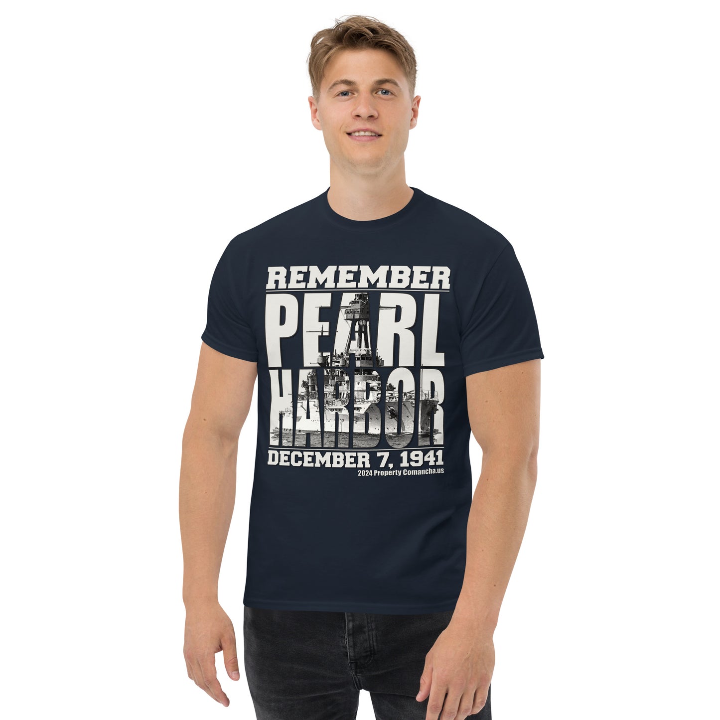 REMEMBER PEARL HARBOR T-shirt, Pearl Harbor Tee, uss Arizona tee, Comancha Graphics,