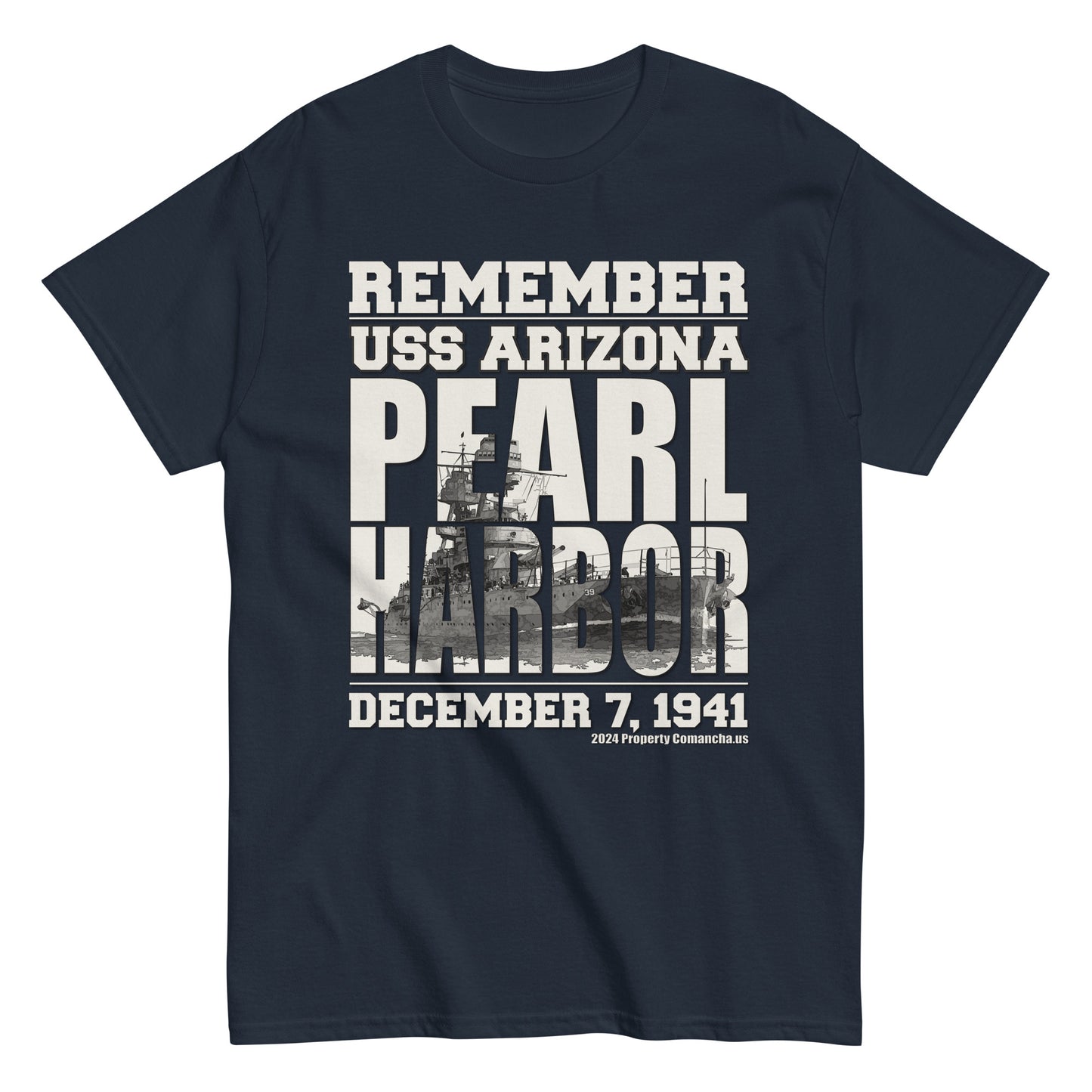 REMEMBER PEARL HARBOR USS Arizona T-shirt, USS Arizona T-shirt, Pearl Harbor Tee, Comancha Graphics Store,