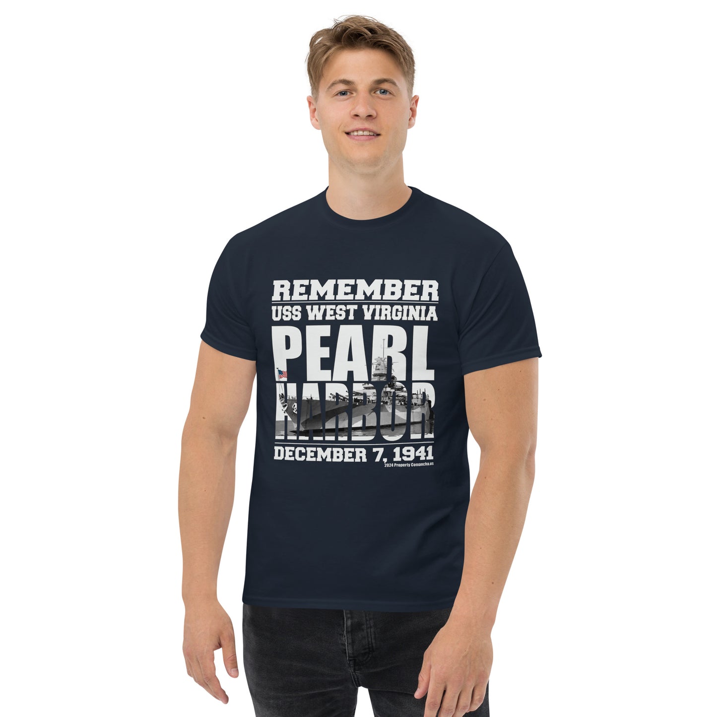 REMEMBER PEARL HARBOR USS WEST VIRGINIA T-shirt