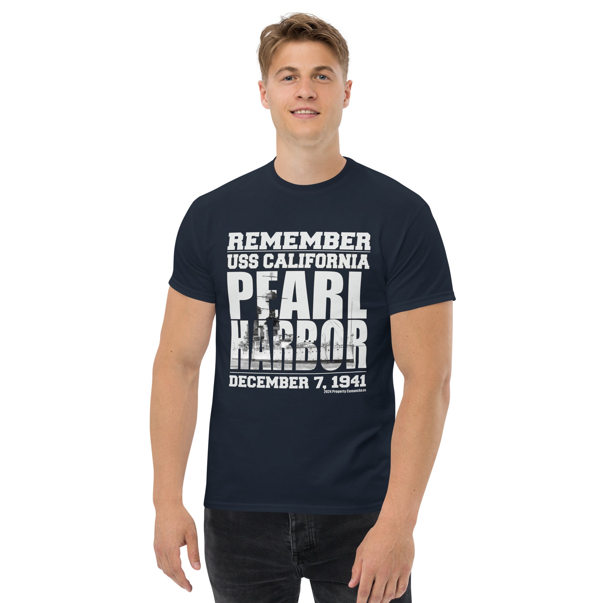 REMEMBER PEARL HARBOR USS CALIFORNIA T-shirt