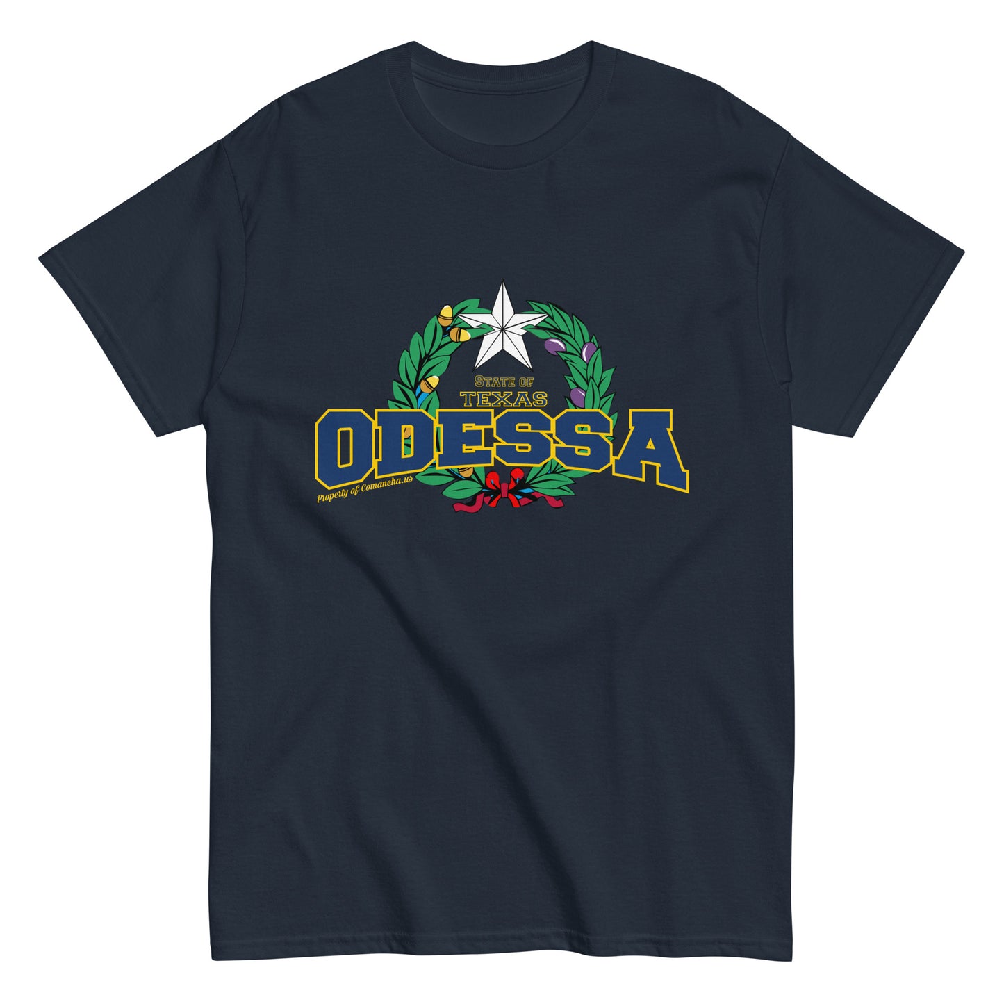 Odessa State of Texas T-shirt, comancha graphic,