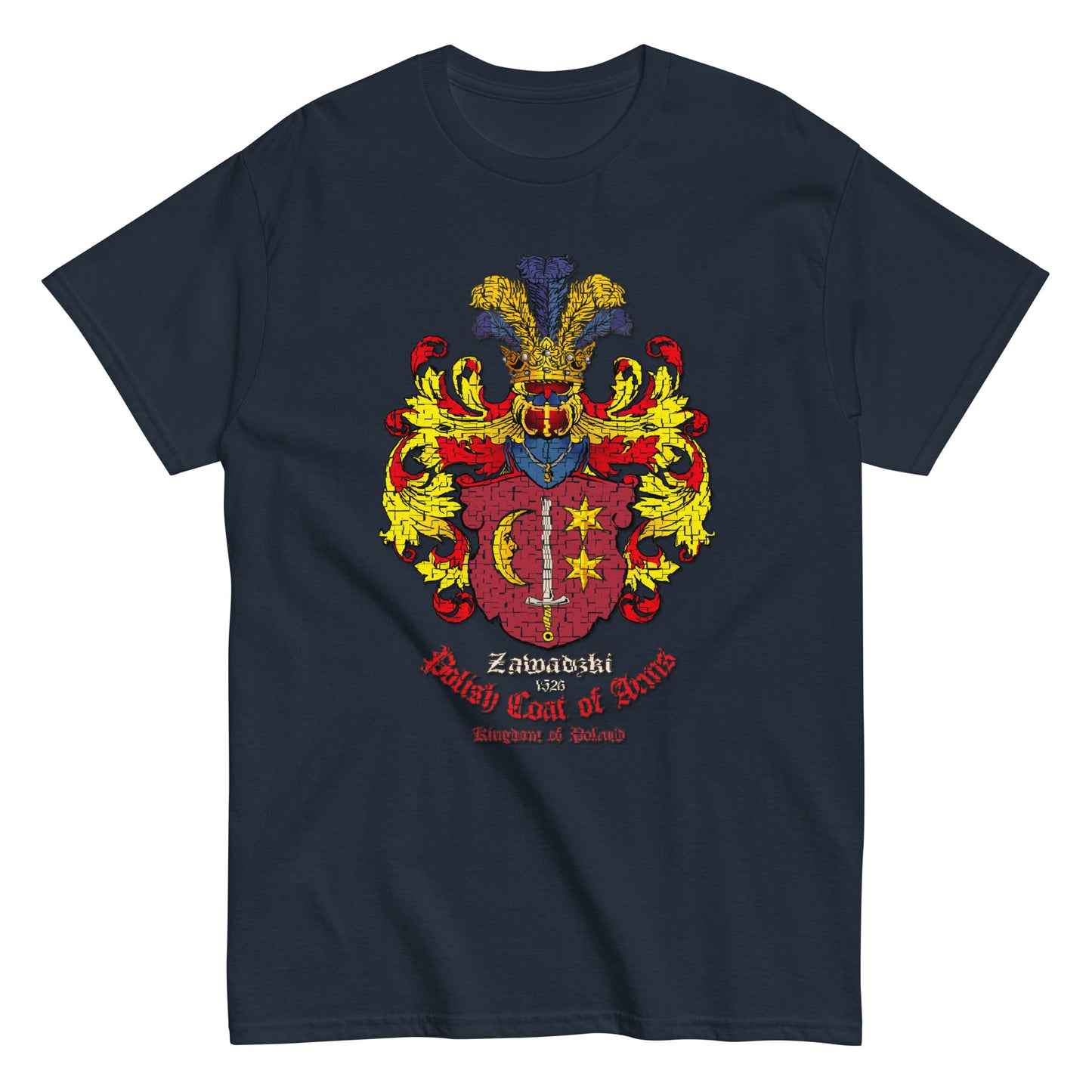 Zawadzki Herb Koszulka,Herb Rodowy Koszulka,Zawadzki Coats of Arms tee,Comancha graphics,