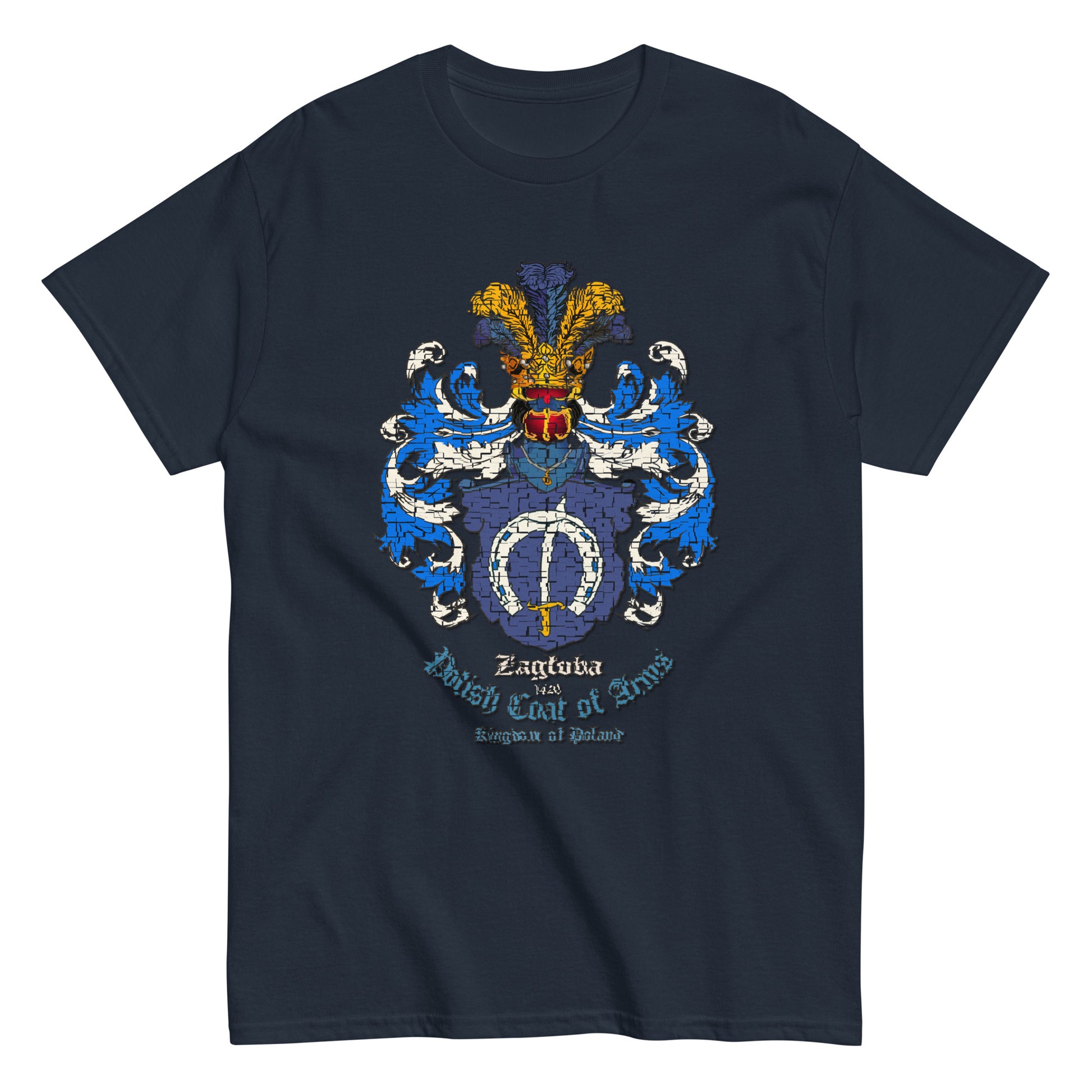 Zagloba Herb Koszulka, Herb Rodowy Koszulka, Zagloba Coat of Arms tee, Comancha Graphics,