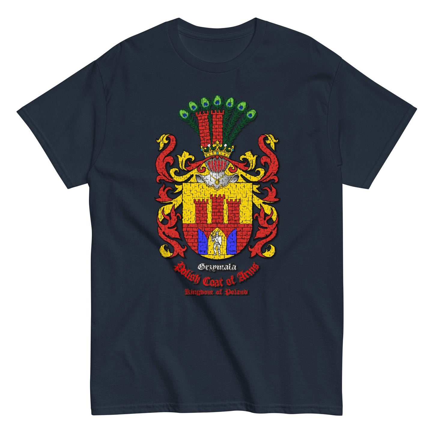 Grzymala Herb Koszulka, Herb Rodowy Koszulka, Grzymala Coat of Arms tee, Comancha Graphics,